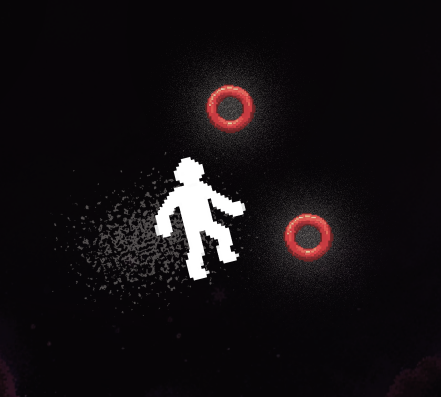 Imagem de um personagem explorando o desconhecido